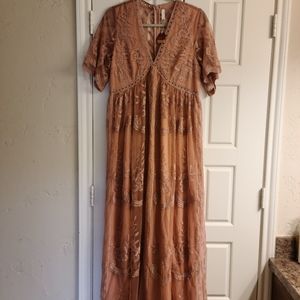 Pinkblush lace maternity dress